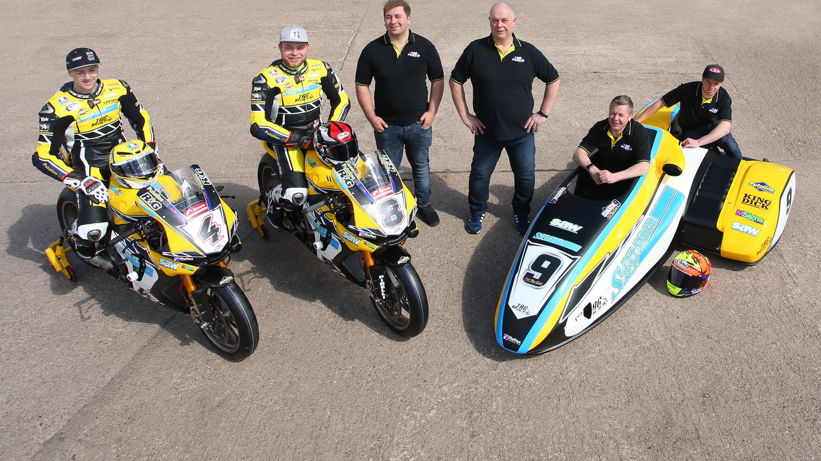 Dan Linfoot, Shaun Winfield, Chris Walker, Santander Salt TAG Racing,